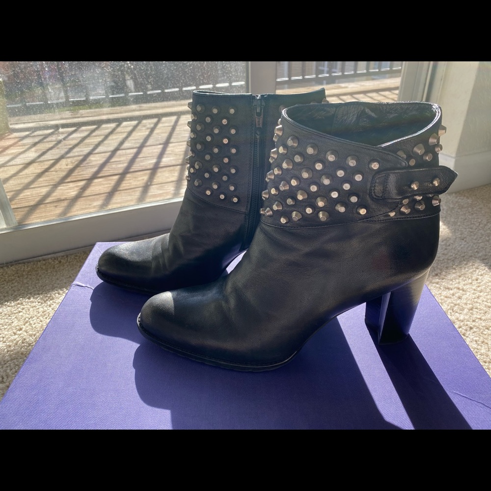 Stuart Weitzman Studded Ankle Boots